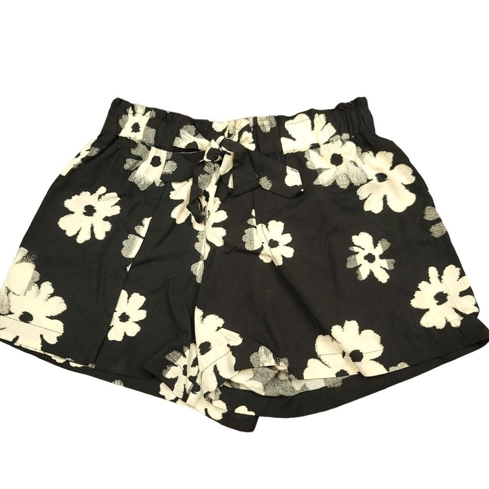 Madewell Womens XS Shorts Drapey Pull-On in Ikat Floral Belted Spring Summer Fun